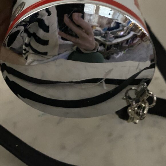 Little Earth New York License Plate Purse Black Strap Clutch Handle Recycled NWT - Picture 9 of 10